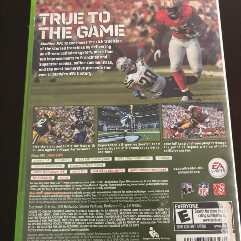 EA Sports Madden 12 For Xbox 360 - Picture 4 of 4